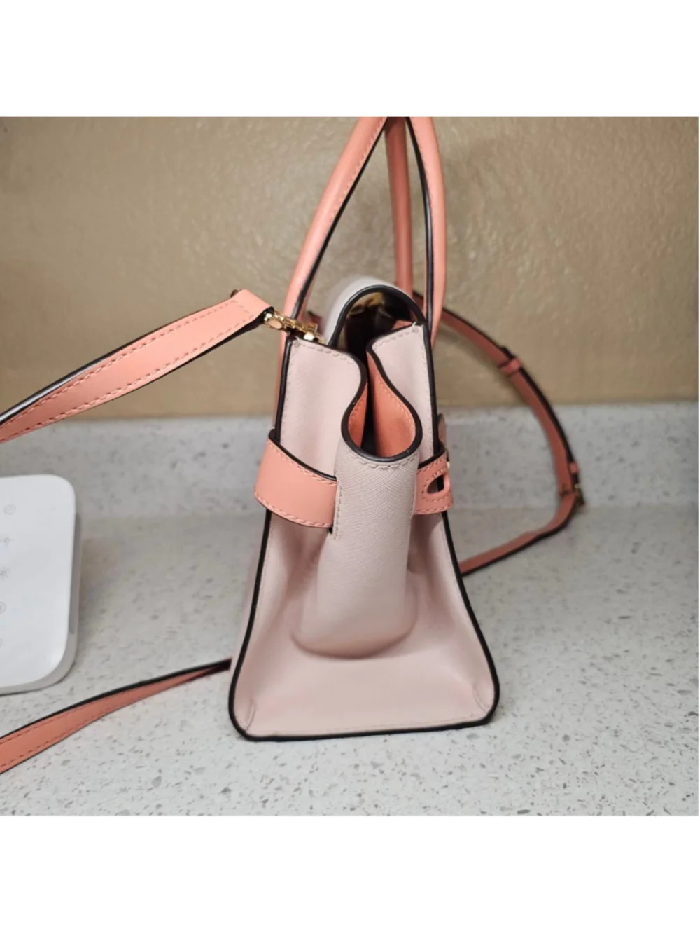 Michael Kors Tri-Color Leather Satchel Crossbody Bag